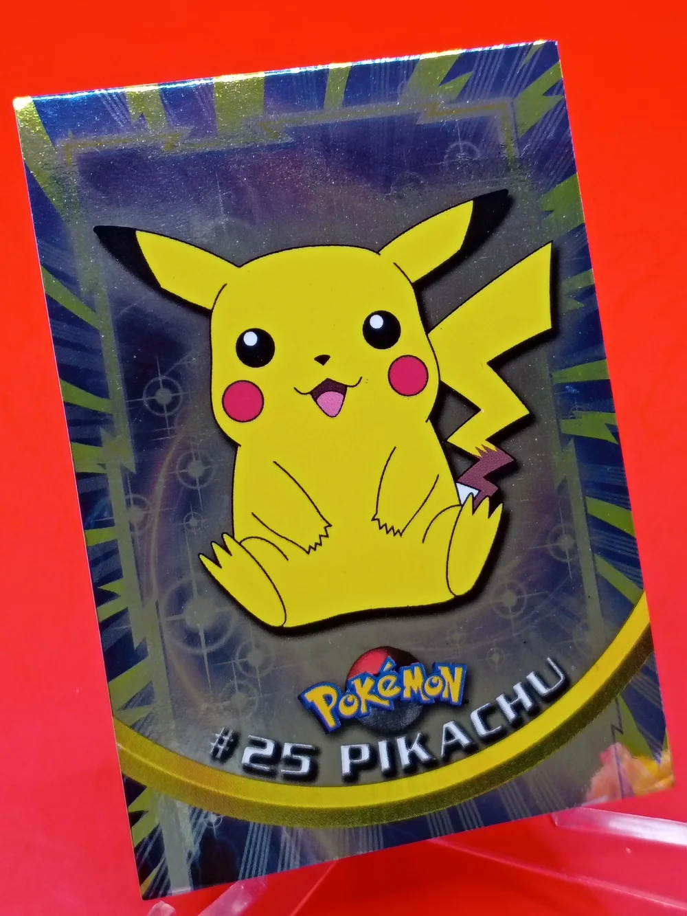 Pikachu #25 Topps TV Animation Edition Silver Foil NM-LP Pokémon